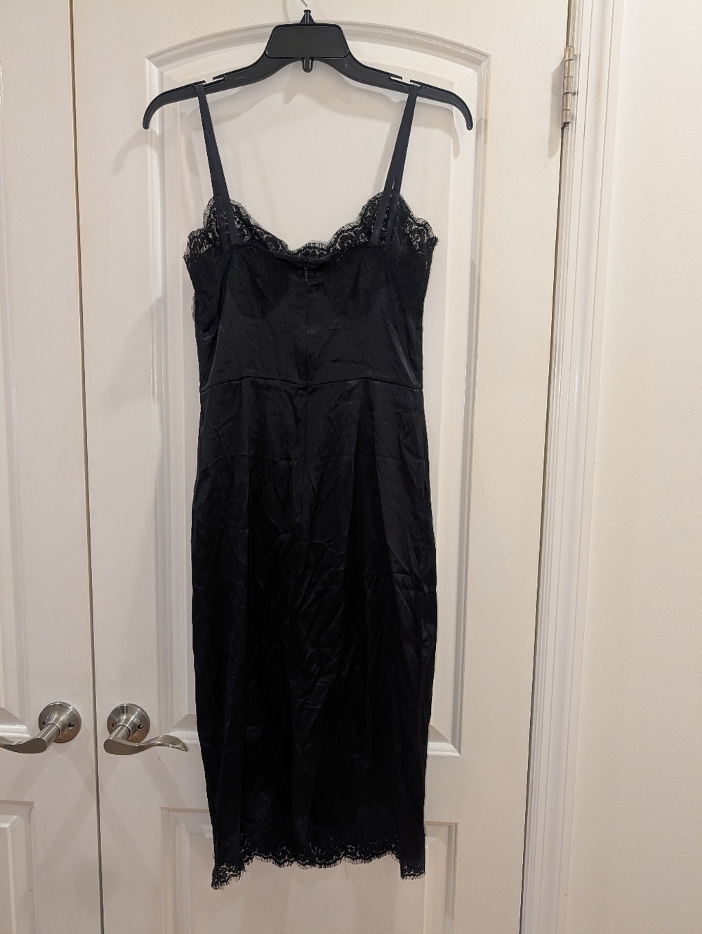 NWT DOLCE & GABBANA SILK BLEND LACE TRIM DRESS - Picture 3 of 7